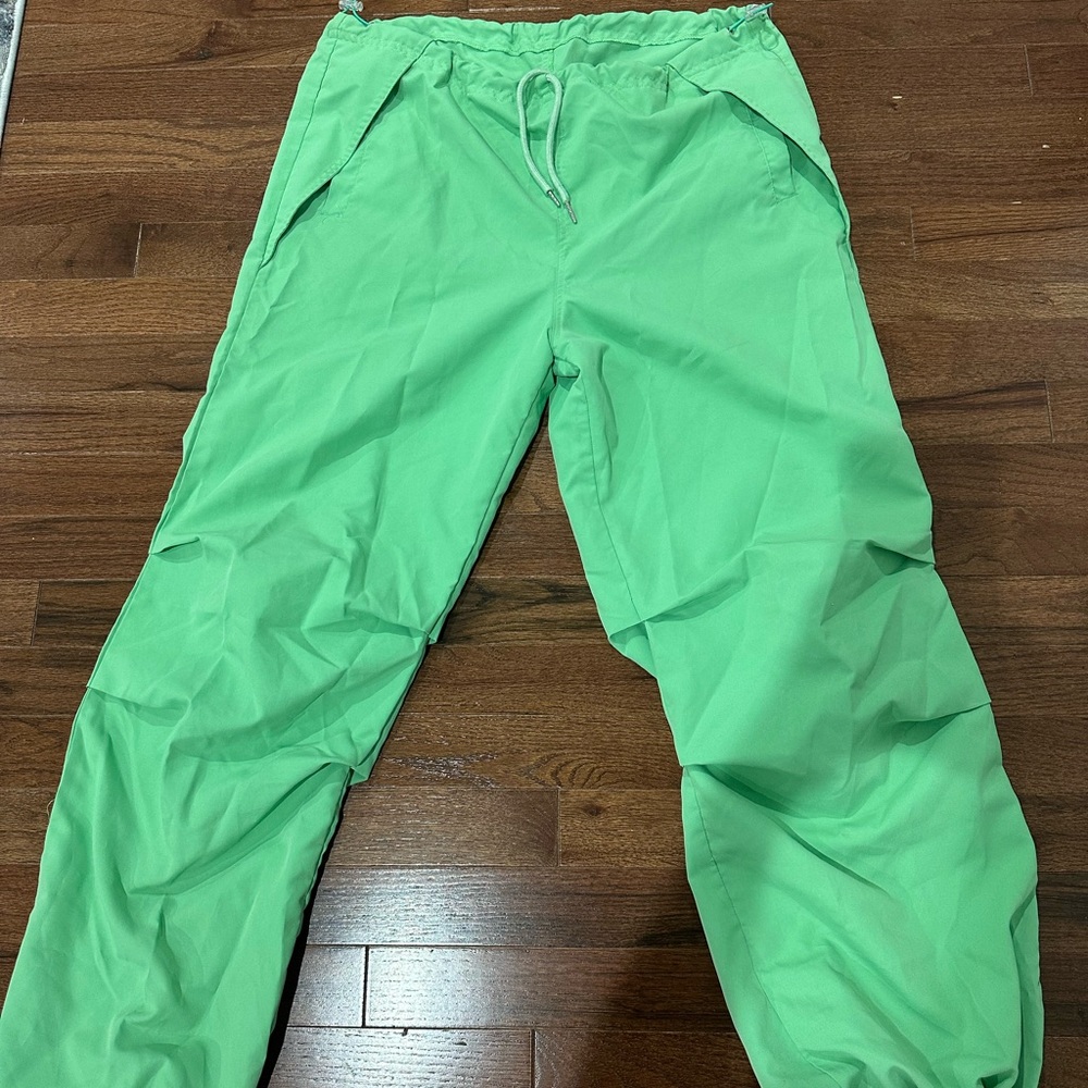 Green Parachute Pants